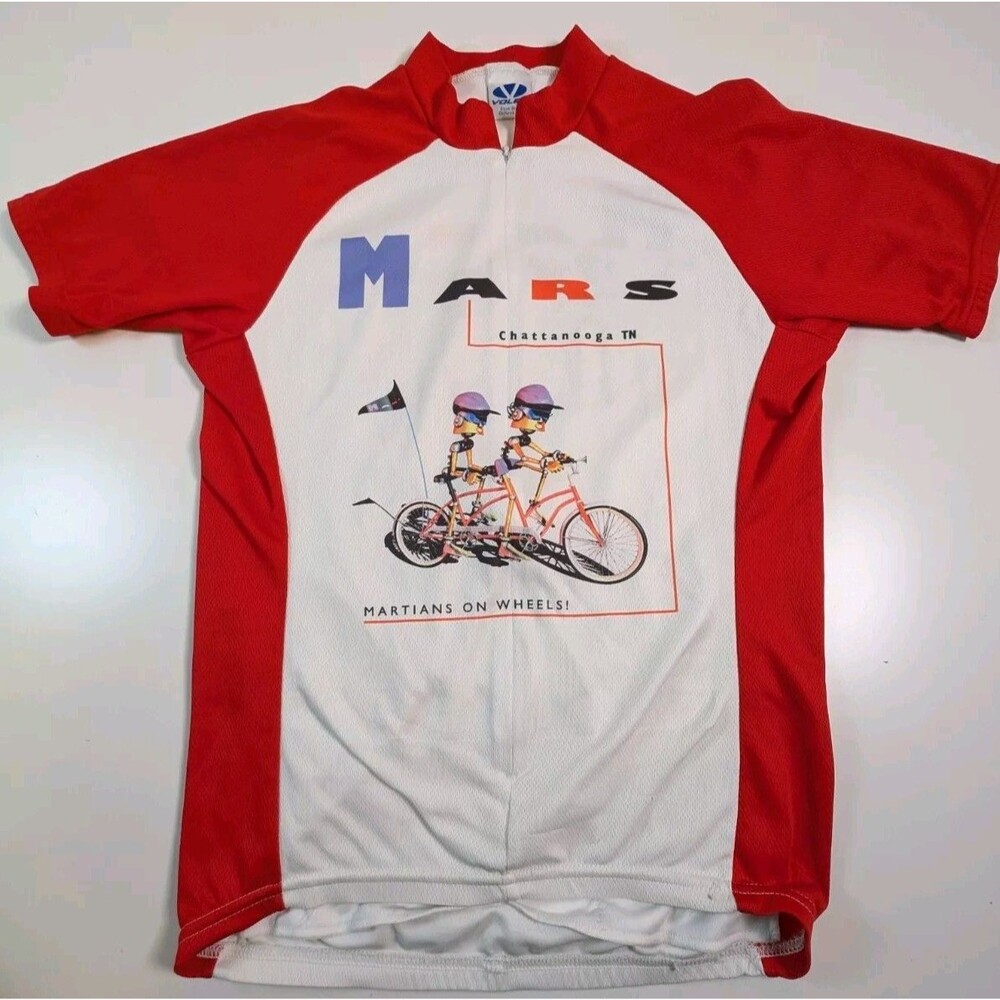 Voler Cycling Jersey MARS Chattanooga TN Martians On Wheels Sz Large 3/4 Zip